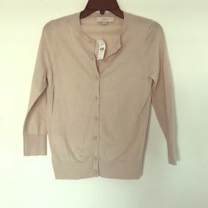 NWT beige LOFT cardigan